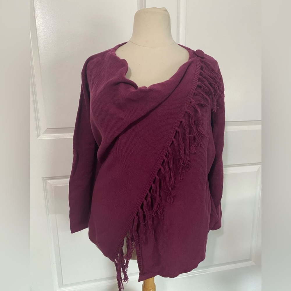 Signature Weekend 2X Fringe Sweater